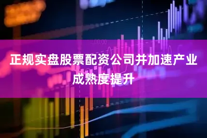 正规实盘股票配资公司并加速产业成熟度提升